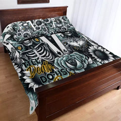 Till Death Do Us Part - Personalized Skull Bedding Set