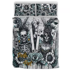 Till Death Do Us Part - Personalized Skull Bedding Set