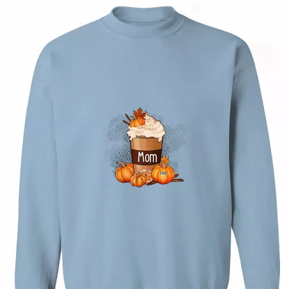 Grandma Mom Pumpkin Spice Latte Personalized Shirt