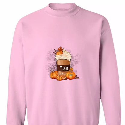 Grandma Mom Pumpkin Spice Latte Personalized Shirt