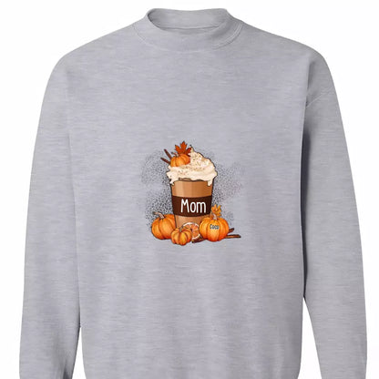 Grandma Mom Pumpkin Spice Latte Personalized Shirt