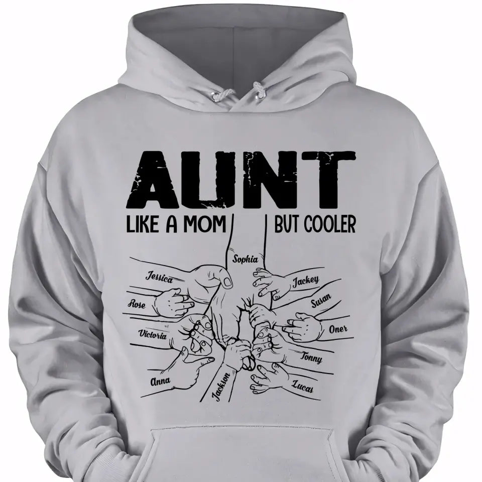 Personalized Aunt Like a Mom But Cooler Tshirt