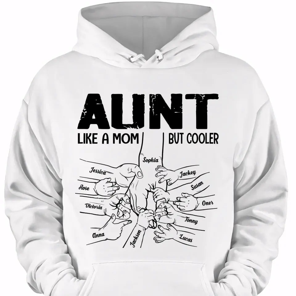 Personalized Aunt Like a Mom But Cooler Tshirt