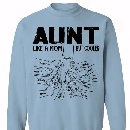 Personalized Aunt Like a Mom But Cooler Tshirt