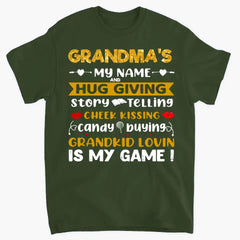 PERSONALIZED Grandma's nickname TSHIRT