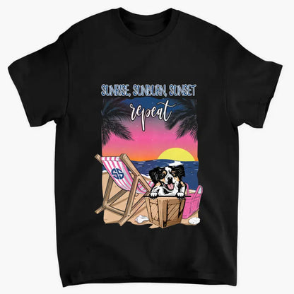 CUSTOMIZED GO THE BEACH WITH MY DOG TSHIRT