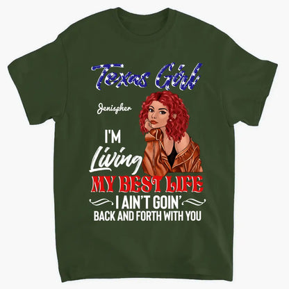 PERSONALIZED TEXAS JEEP GIRL TSHIRT