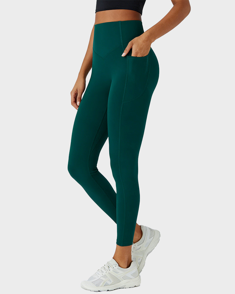 Tummy Control Butt-Lifting Training Leggings with Pockets