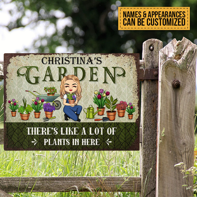 Personalized Custom Classic Metal Signs Gardening Lover Gift Garden Signs Gift For Garden Lovers