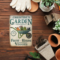 Personalized Garden Herbs and Veggie Customized Classic Metal Signs - Garden Signs - Gift For Garden Lovers