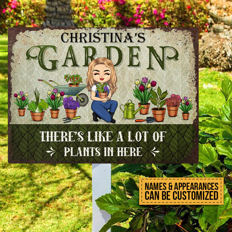Personalized Custom Classic Metal Signs Gardening Lover Gift Garden Signs Gift For Garden Lovers