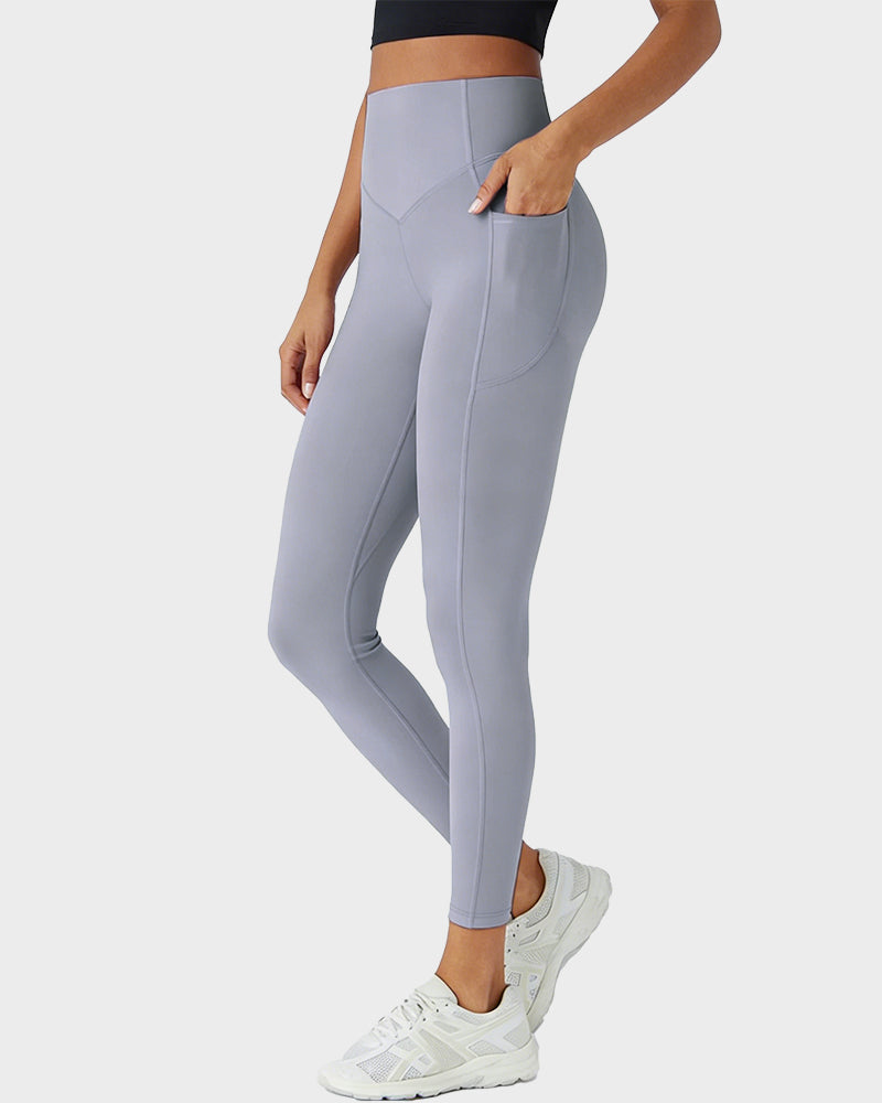Tummy Control Butt-Lifting Training Leggings with Pockets