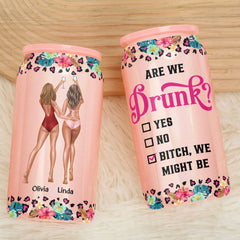 Are We Drunk - Personalized Shimmer Glass Can