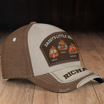 Daddy's Little Sh*ts Funny Gift For Dad Father's Day - Personalized Classic Cap