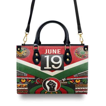 Juneteenth - Personalized Leather Handbag