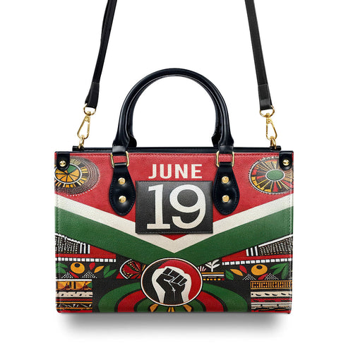 Juneteenth - Personalized Leather Handbag