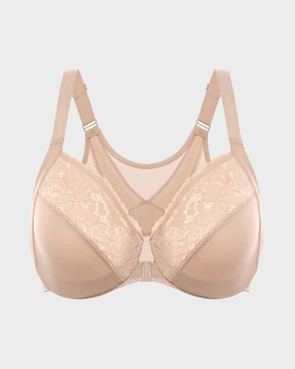 Lace Full Coverage Front Closure Posture Bra