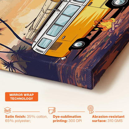 Life Is Too Short To Be Anything But Happy - Personalized Wrapped Canvas