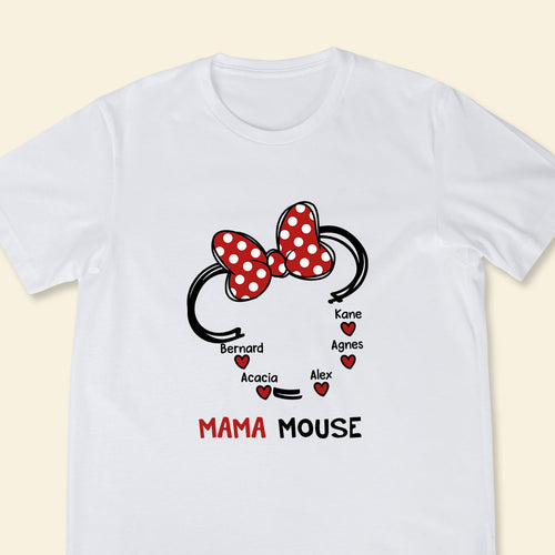 Mama Mouse Minnie Ears - Personalized Shirt - Gift For Mother