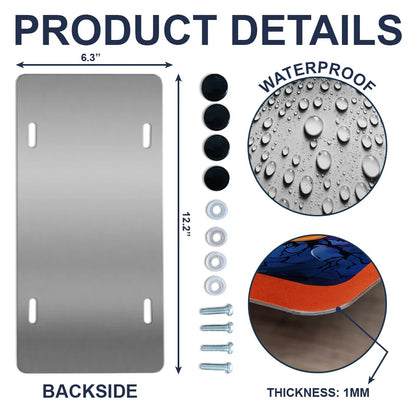 Welcome Foolish Mortals Cat Halloween - Personalized License Plate