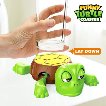 Adorable and Funny Tortoise Coaster - Unique Gag Gift and Stress-Relieving Desk Accessory