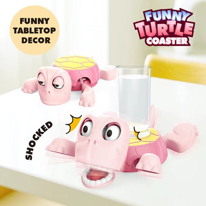 Adorable and Funny Tortoise Coaster - Unique Gag Gift and Stress-Relieving Desk Accessory