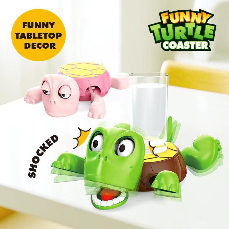 Adorable and Funny Tortoise Coaster - Unique Gag Gift and Stress-Relieving Desk Accessory