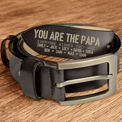 Personalized Engraved You Are The Dad Grandpa Everyone Wishes They Had Leather Belt