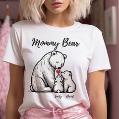 Grandma/ Mama Bear With Little Bear Kids Personalized Shirt