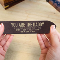 Personalized Engraved You Are The Dad Grandpa Everyone Wishes They Had Leather Belt