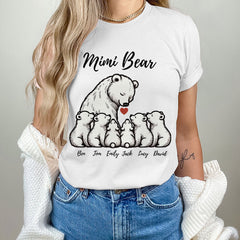 Grandma/ Mama Bear With Little Bear Kids Personalized Shirt