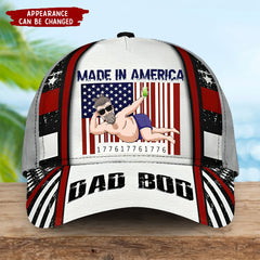 Made In America Personalized Classic Cap - Gift for Dad, Papa,Grandpa