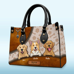 Bring My Pet Anywhere - Dog & Cat Personalized Custom Leather Handbag - Gift For Pet Owners, Pet Lovers