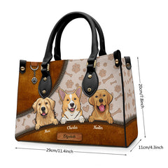 Bring My Pet Anywhere - Dog & Cat Personalized Custom Leather Handbag - Gift For Pet Owners, Pet Lovers