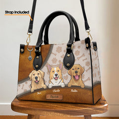 Bring My Pet Anywhere - Dog & Cat Personalized Custom Leather Handbag - Gift For Pet Owners, Pet Lovers