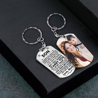 Custom Keychain Gift For Son - Personalized Gifts For Son - I Closed My Eyes For But A Moment And Suddenly Aluminium Keychain
