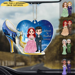 Wedding Couple Personalized Acrylic Ornament- Wedding Anniversary Gift Idea For Couple