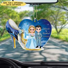 Wedding Couple Personalized Acrylic Ornament- Wedding Anniversary Gift Idea For Couple