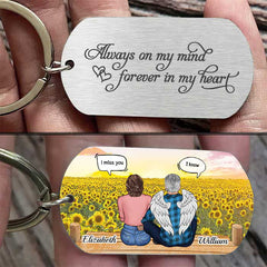 Always On My Mind, Forever In My Heart - Personalized Keychain