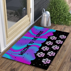 No Need To Knock We Know You Are Here - Personalized Doormat Custom Background and Number of Dog 2 Sizes Best Gift For Family Dog Lovers