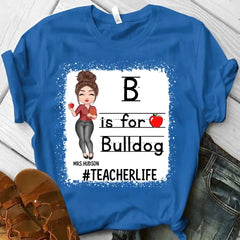 Personalized School Mascot Custom Teacher T-Shirt, Custom Gifts For Teacher