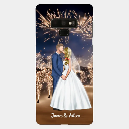 Personalized Phone Cace for Couples, Wedding Gifts,Fireworks