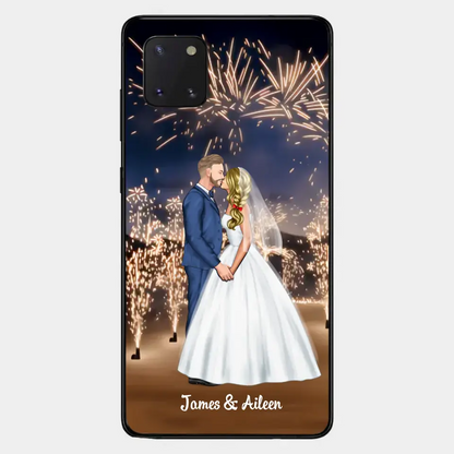 Personalized Phone Cace for Couples, Wedding Gifts,Fireworks