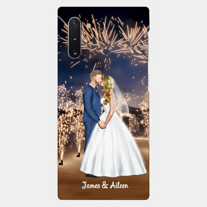 Personalized Phone Cace for Couples, Wedding Gifts,Fireworks