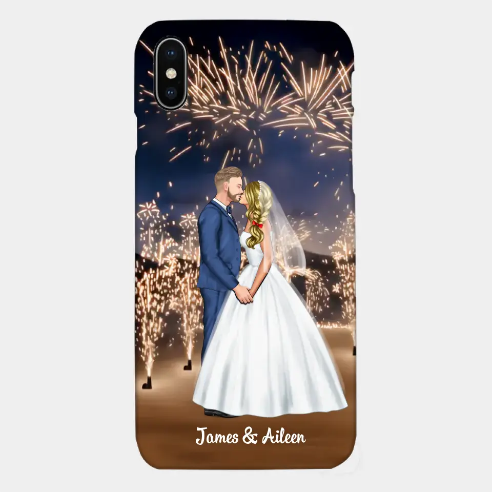 Personalized Phone Cace for Couples, Wedding Gifts,Fireworks