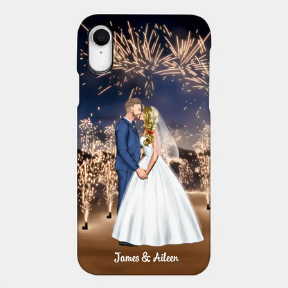 Personalized Phone Cace for Couples, Wedding Gifts,Fireworks