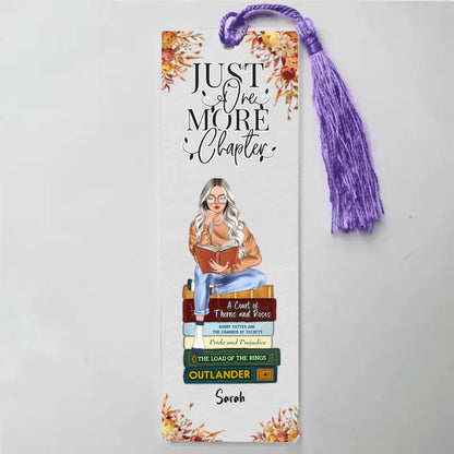 Acrylic Bookmark Gift - I want my coffee icy and My Books Spicy
