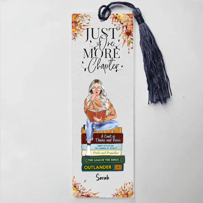 Acrylic Bookmark Gift - I want my coffee icy and My Books Spicy