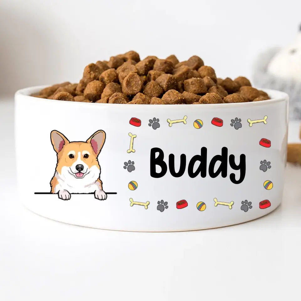 Personalized Custom Dog Bowls, Funny Design, Gift for Dog Lovers