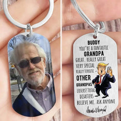 You're A Fantastic Grandpa Metal Keychain